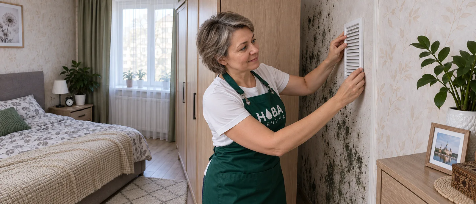 Улучшение вентиляции предотвращает грибок.